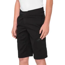 100% Ridecamp Youth Race Shorts - Black