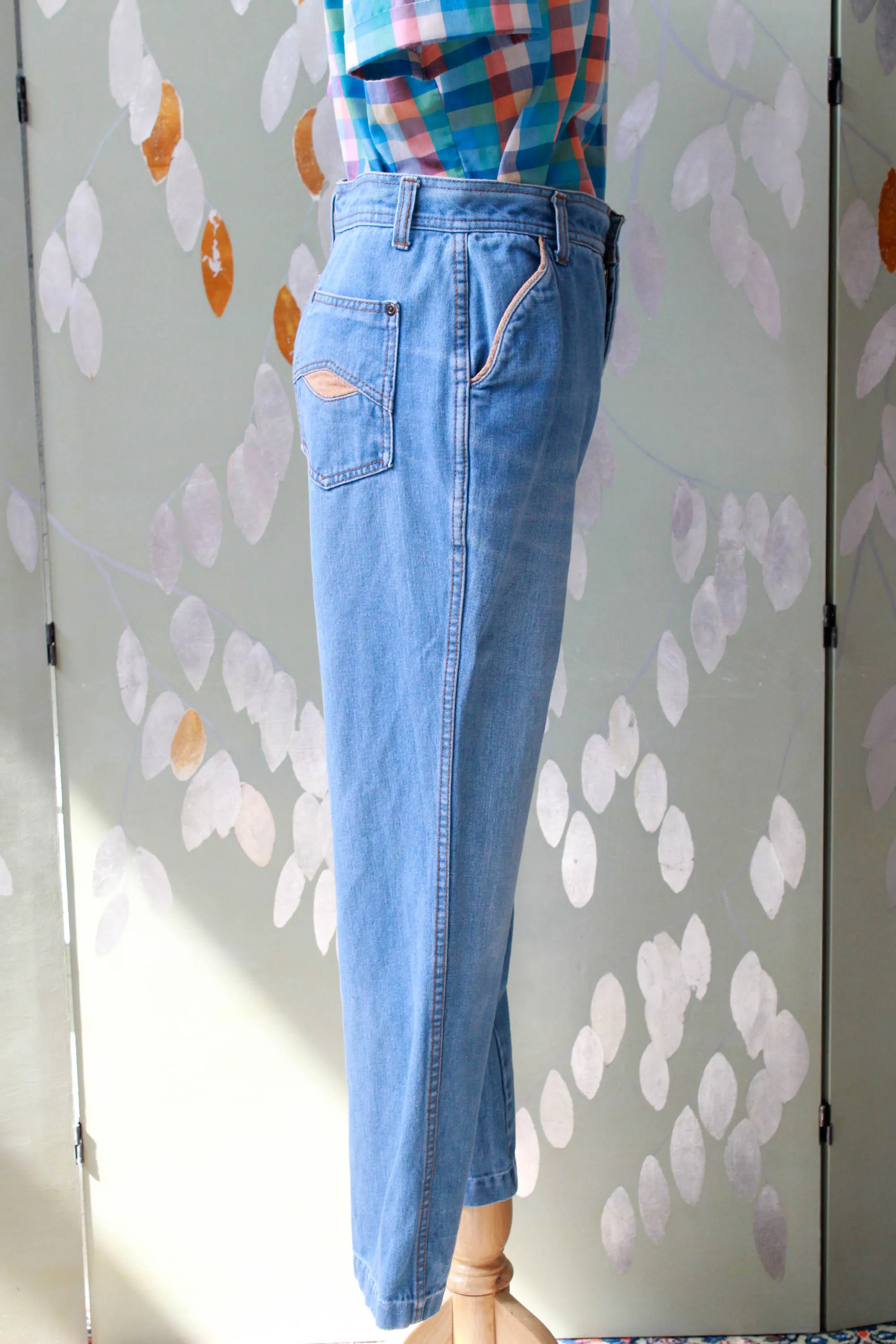 1970s Blue Jeans by K-Mart, 30" Waist