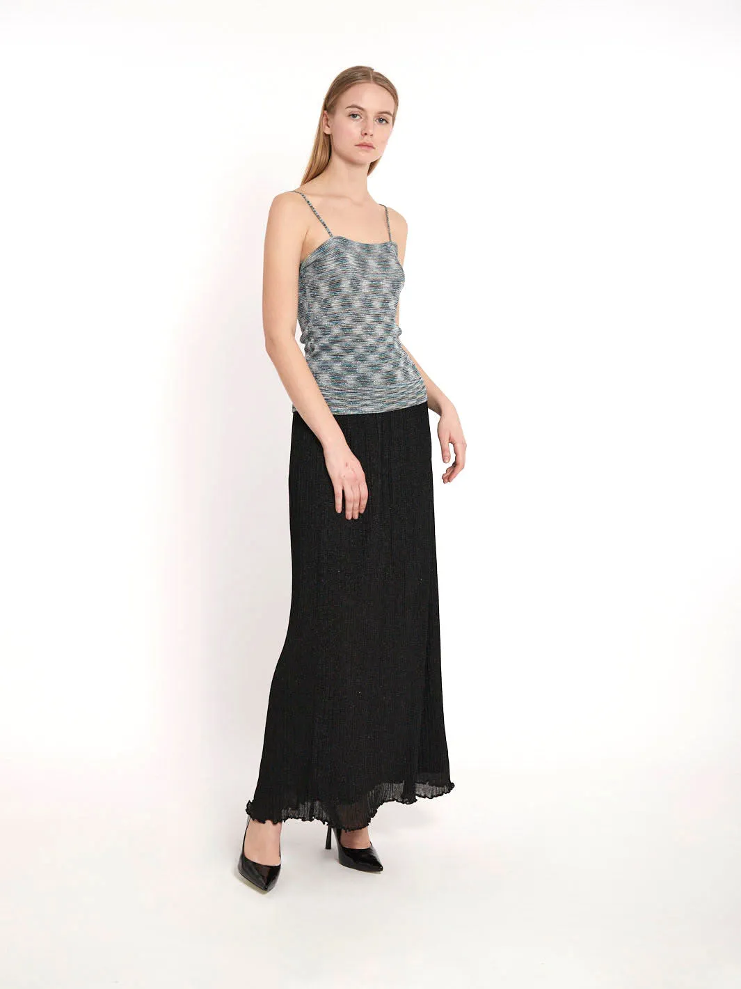 1990s Missoni lurex top with straps