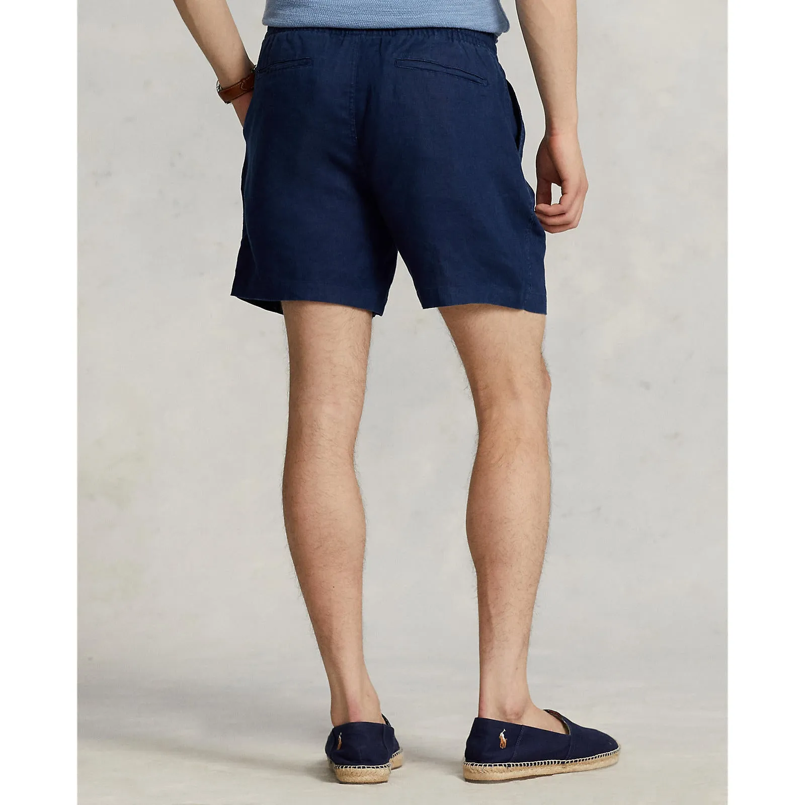 6 Inch Prepster Linen Short - Navy