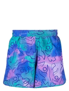 Abstract-Print Swim Shorts