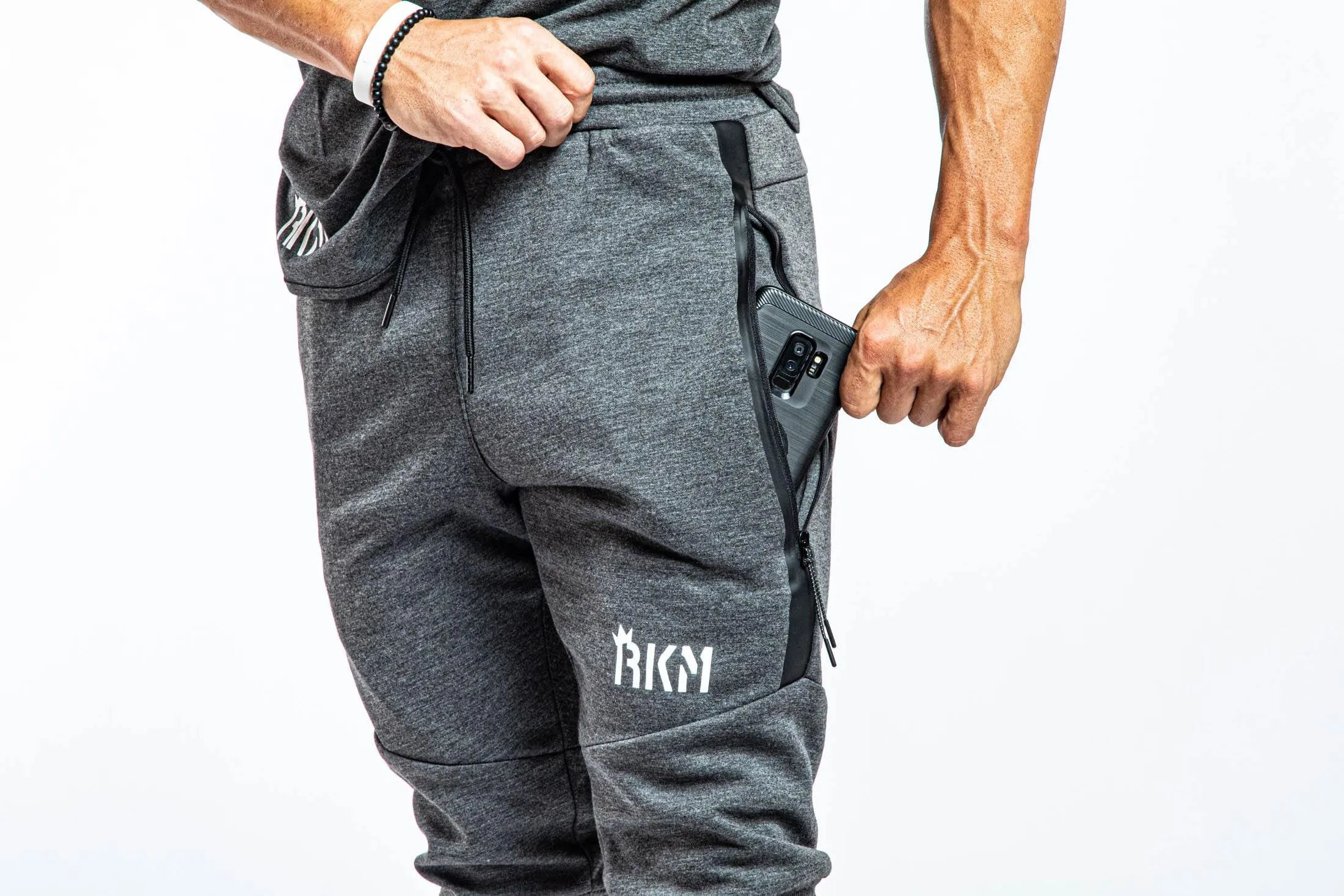 ACTIVE JOGGER SHORTS - GREY