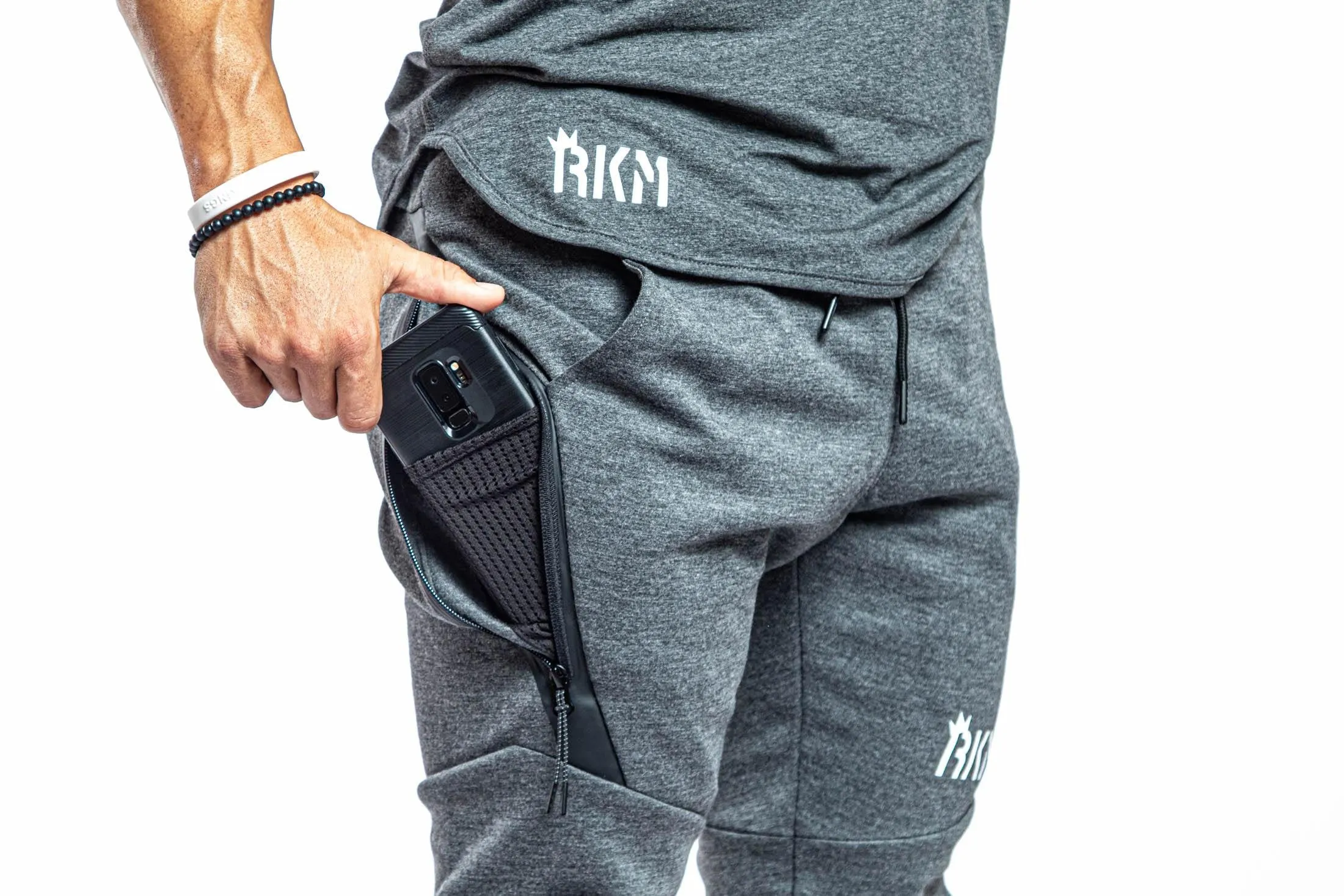 ACTIVE JOGGER SHORTS - GREY