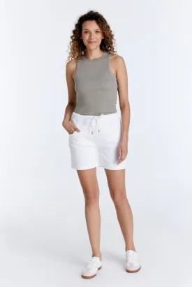 Alice  Jogger Short - White