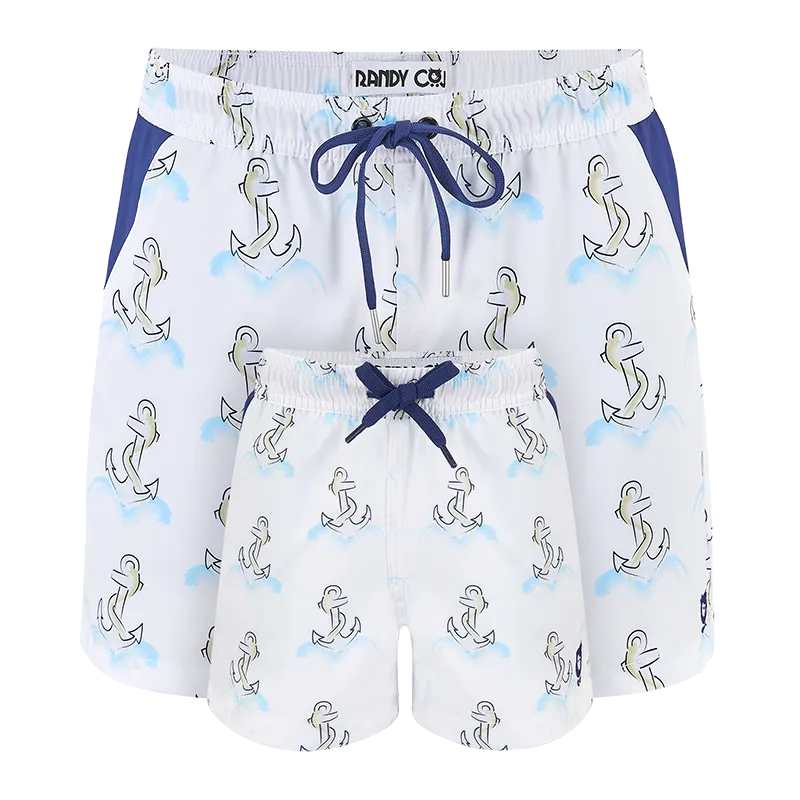 Anchors - Kid's Swim Shorts