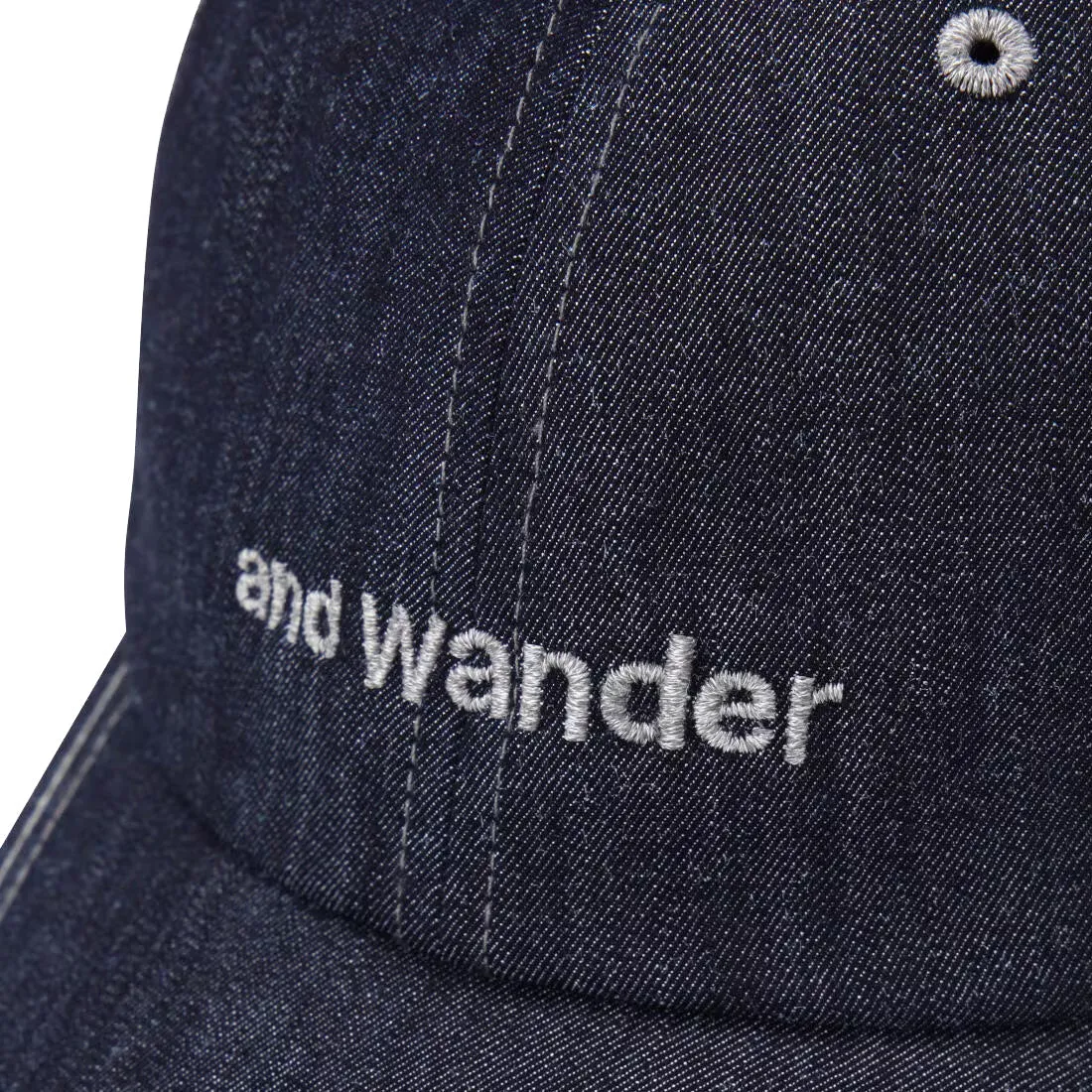 And Wander Dry Denim Cap Navy