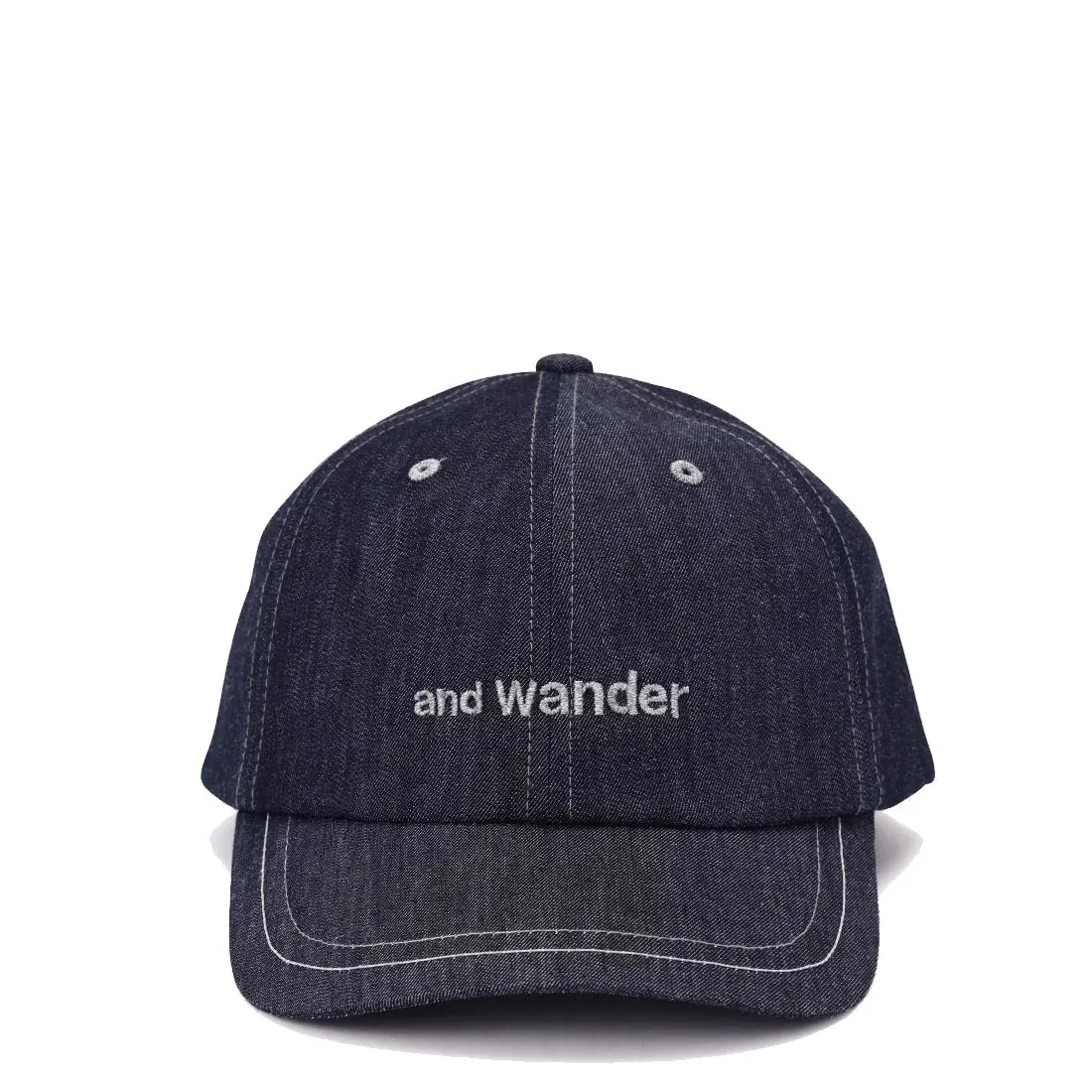 And Wander Dry Denim Cap Navy