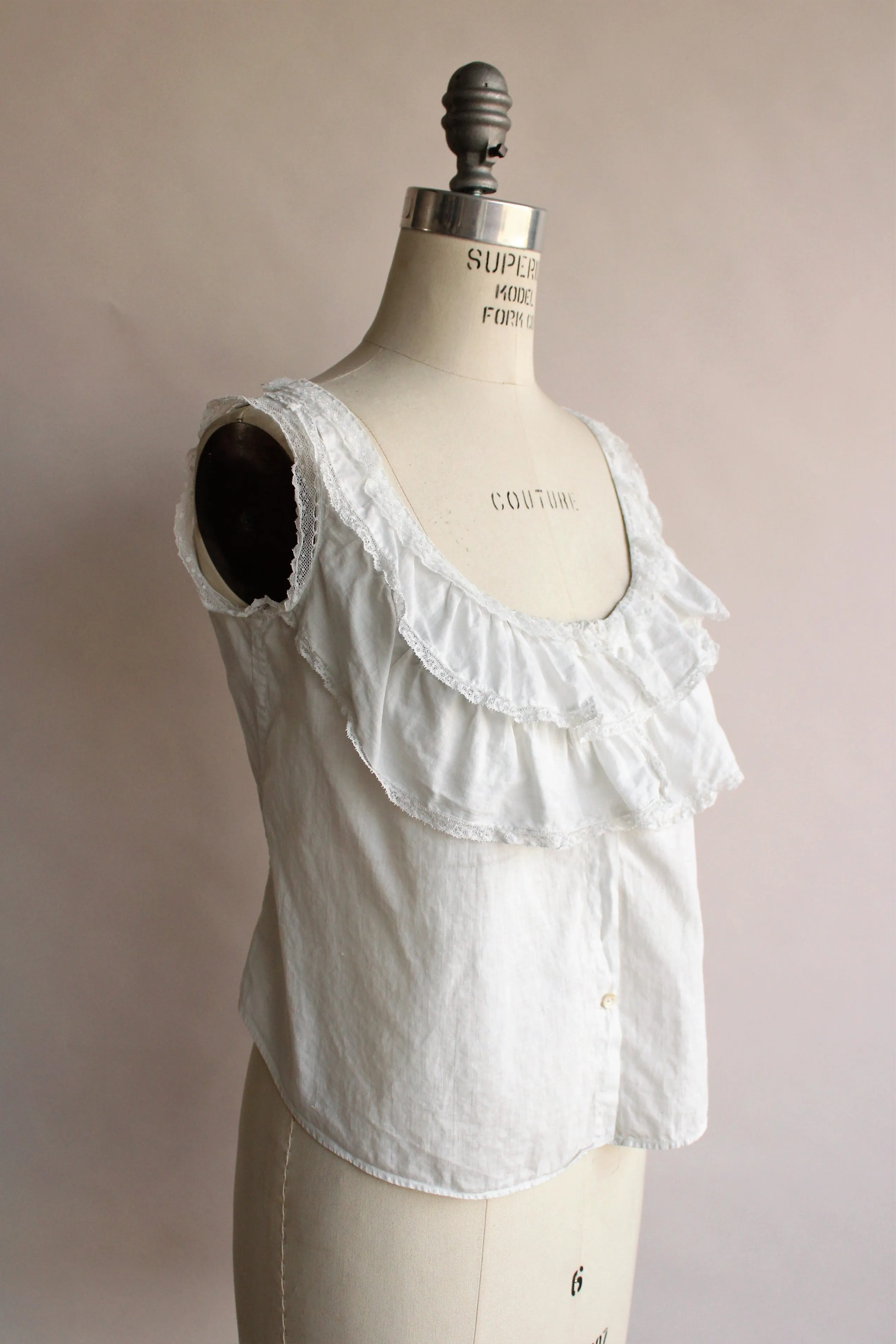 Antique White Cotton Corset Cover