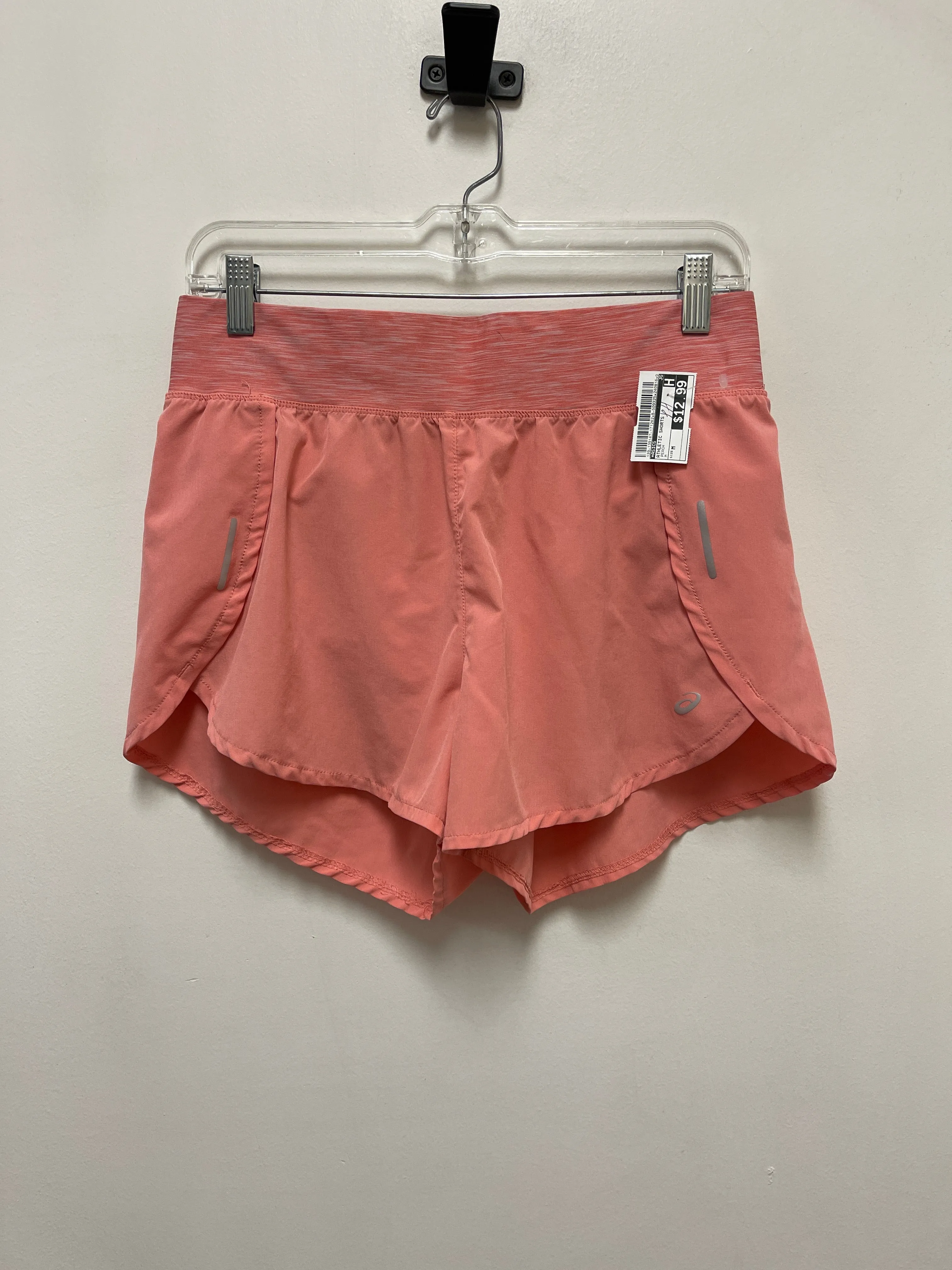 Athletic Shorts By Asics In Peach, Size: M