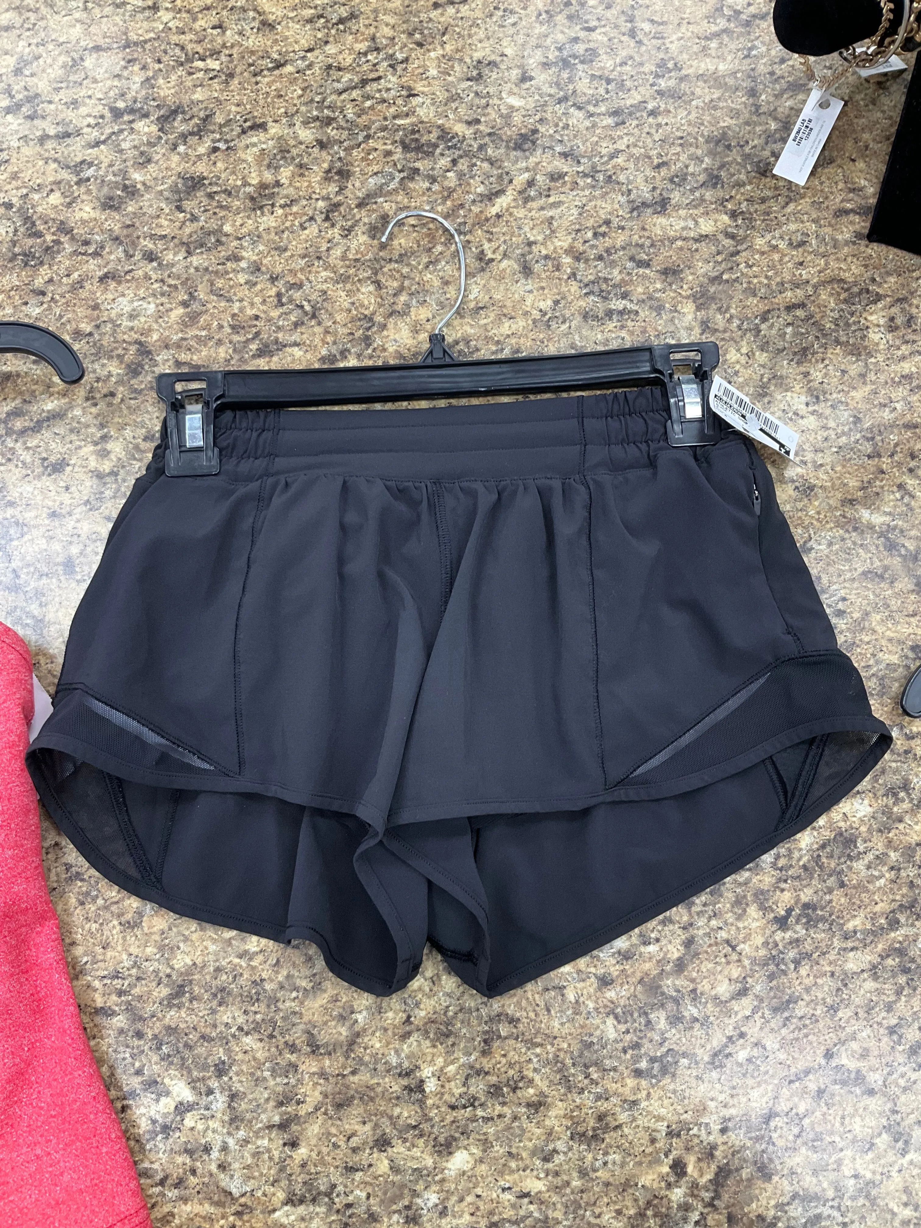 Athletic Shorts By Lululemon In Black, Size: 4