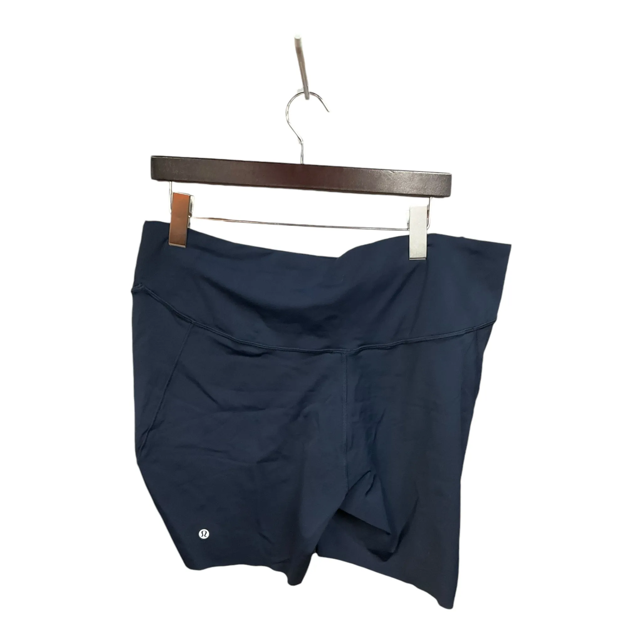 Athletic Shorts By Lululemon In Navy, Size: 1x