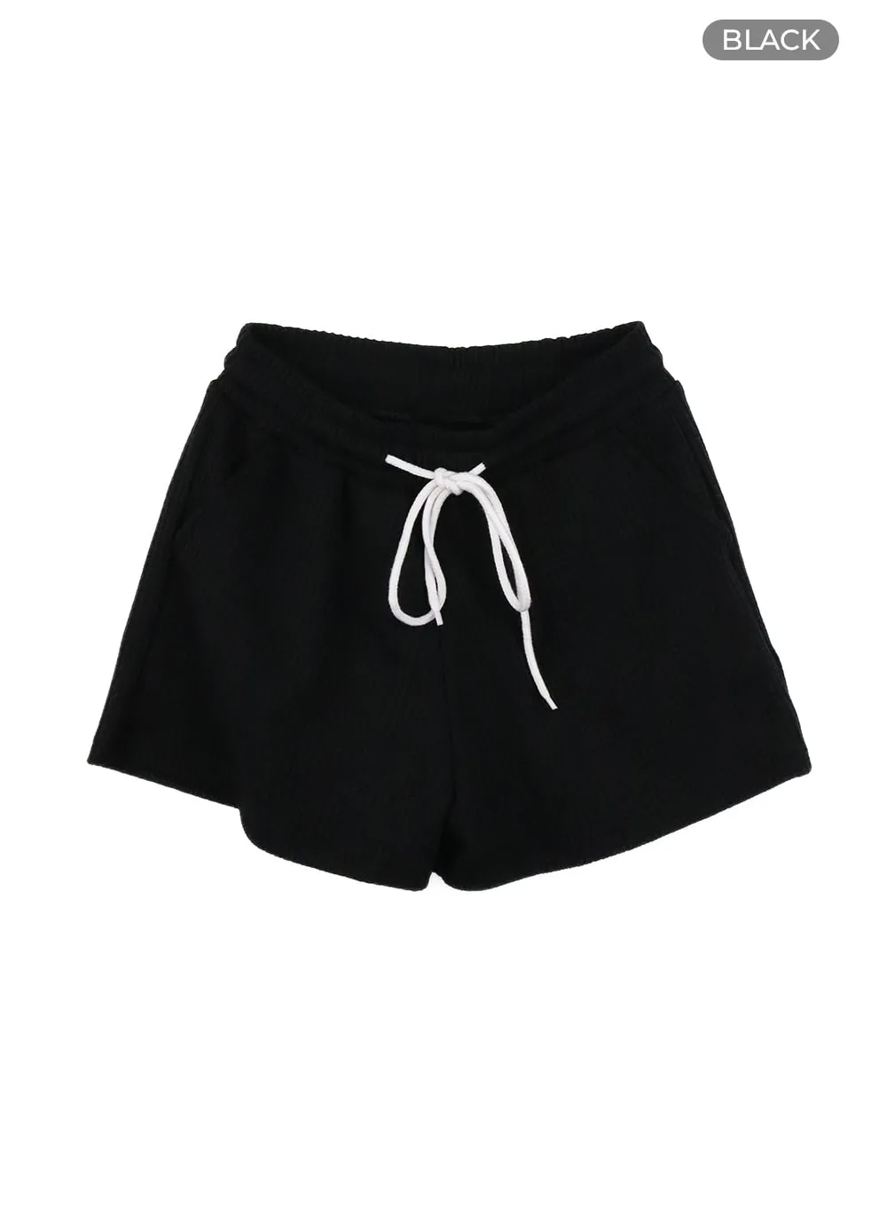 Banding Cotton Mini Shorts OA426