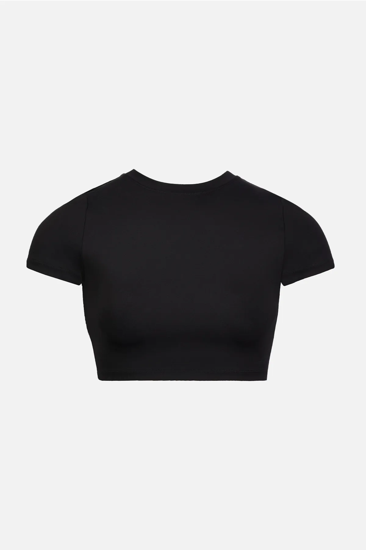 Base Sculpting Cropped T Shirt - Black