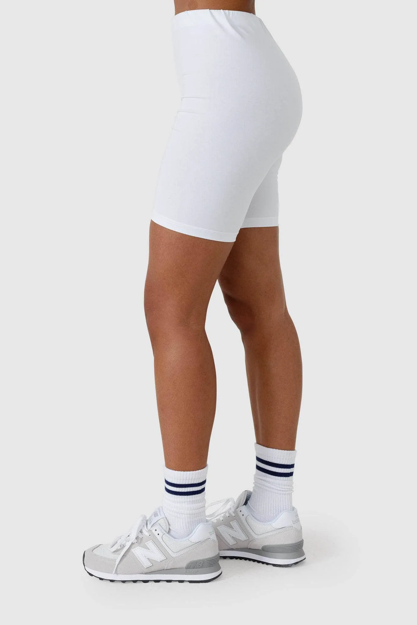 Bike Shorts White