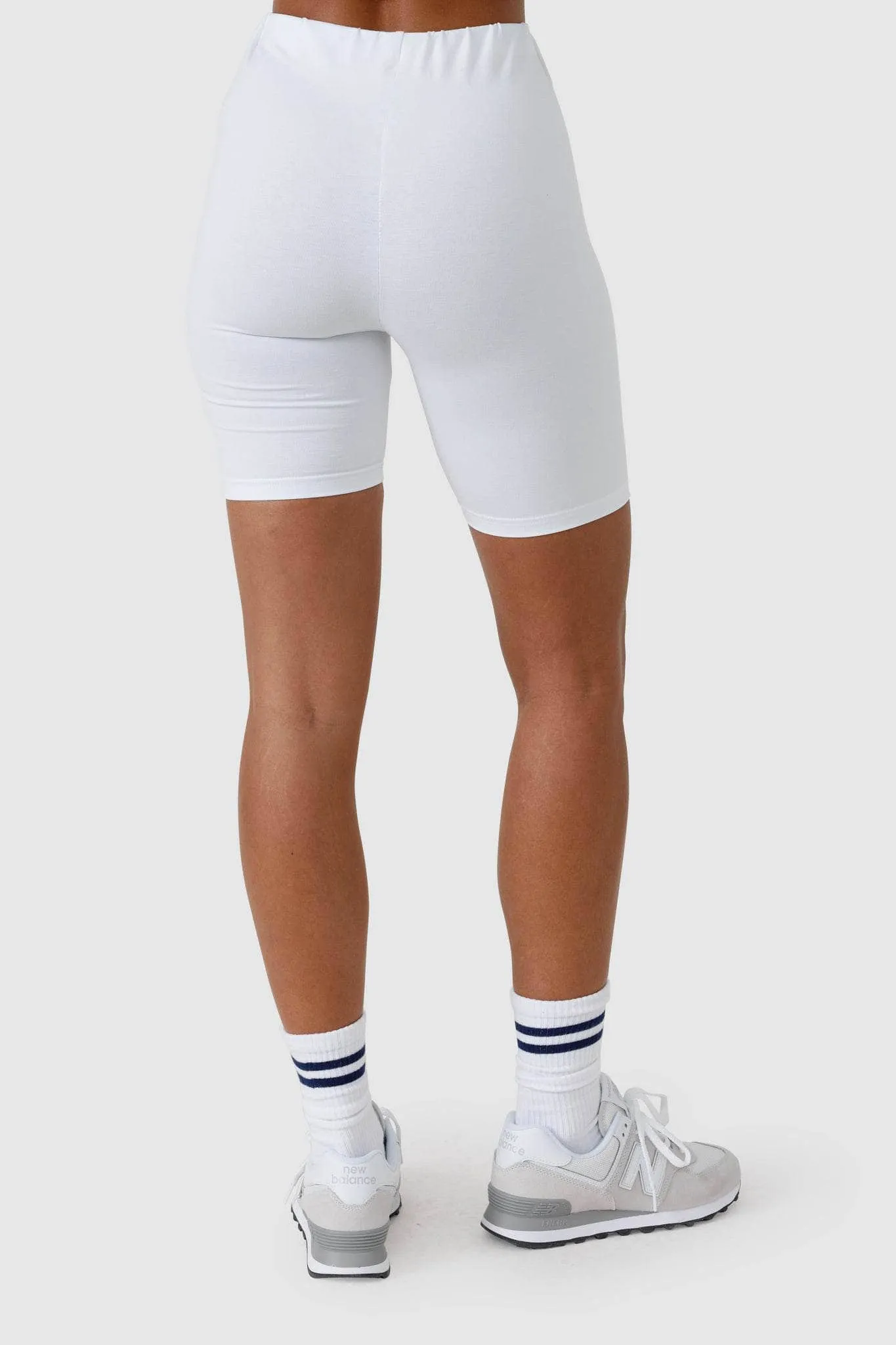 Bike Shorts White