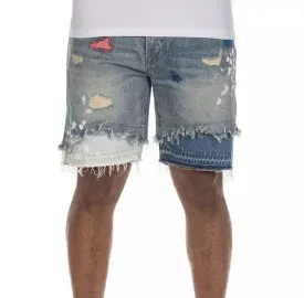 Billionaire Boys Club BB Horizon Jean Shorts Blue Glow 841-4108-BLUE GLOW