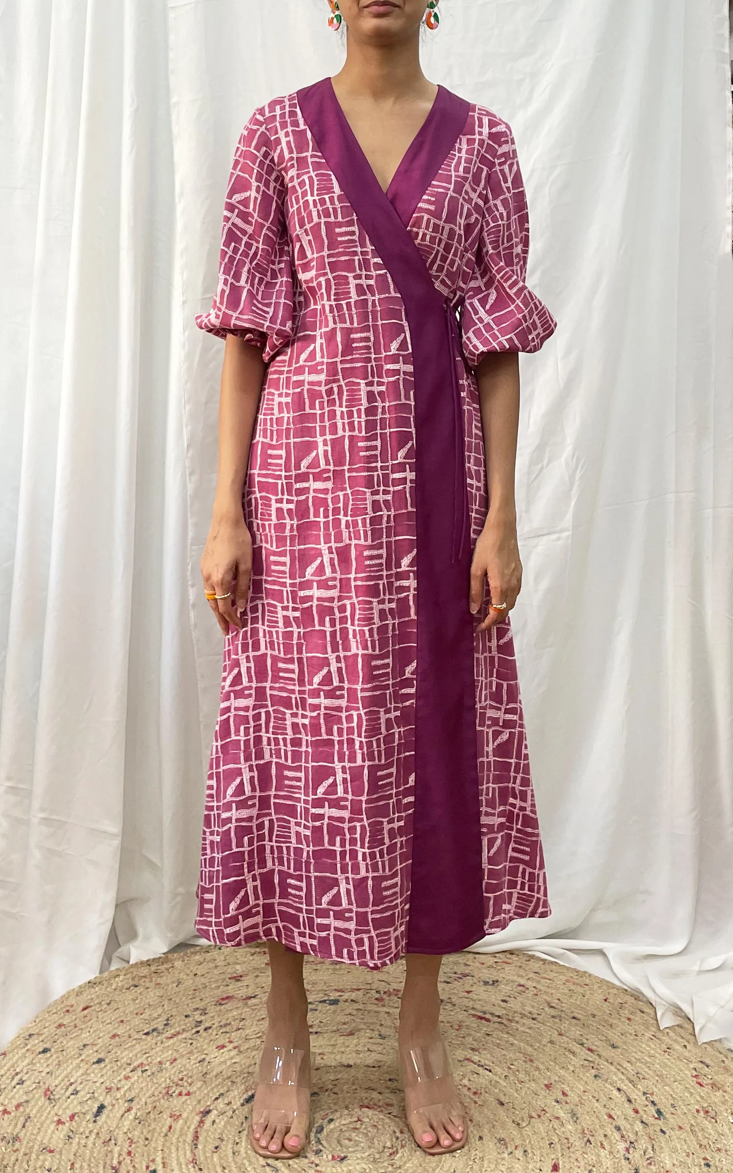 Block Printed Midi Dress