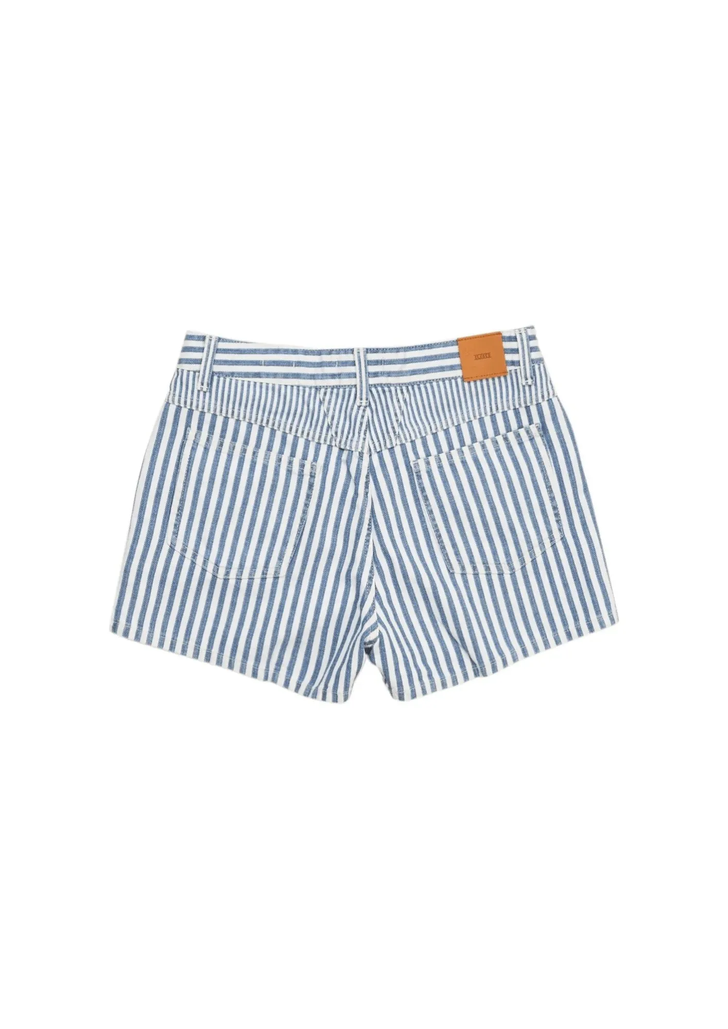 BLUE & WHITE STRIPED SHORTS