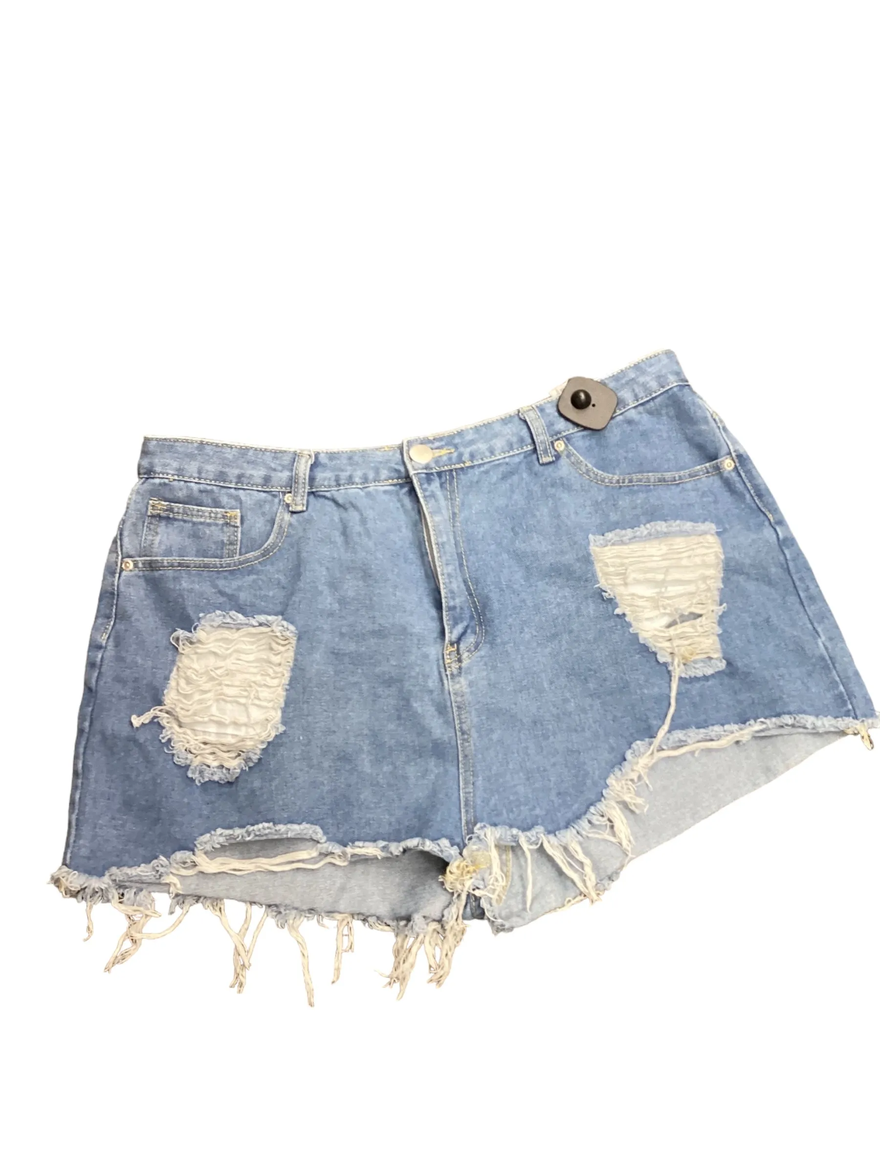 Blue Denim Shorts Boohoo Boutique, Size 14