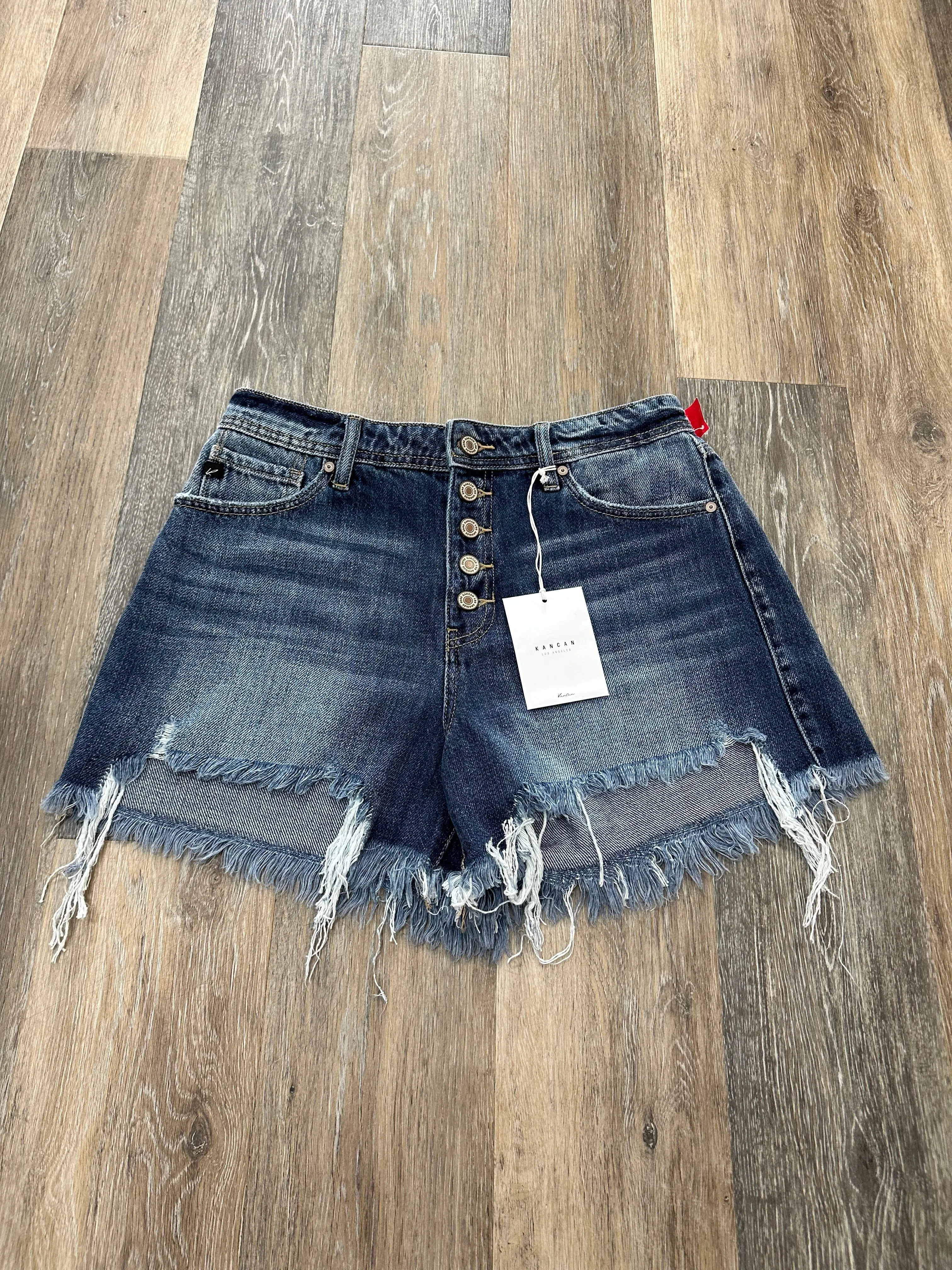 Blue Denim Shorts Kancan, Size 4