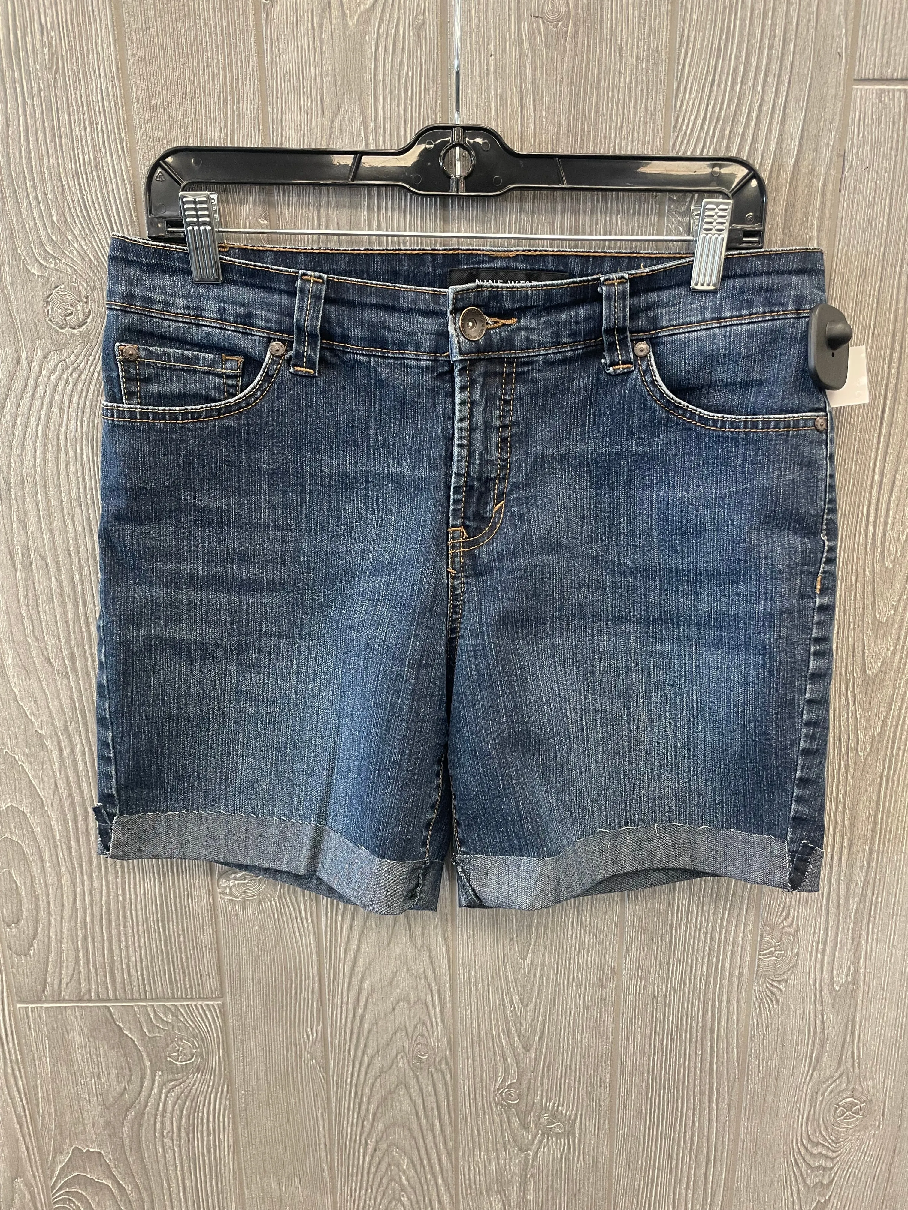 Blue Denim Shorts Nine West, Size 8