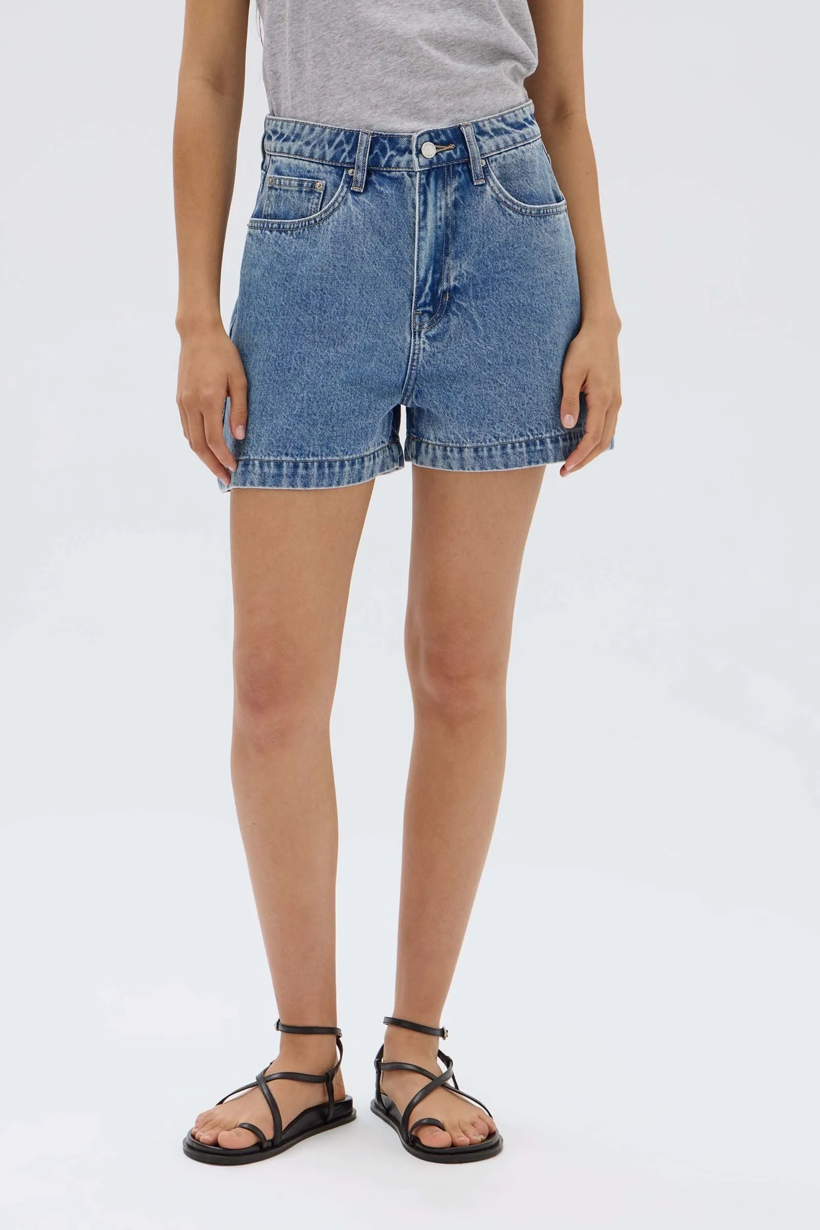 Boxy Denim Short