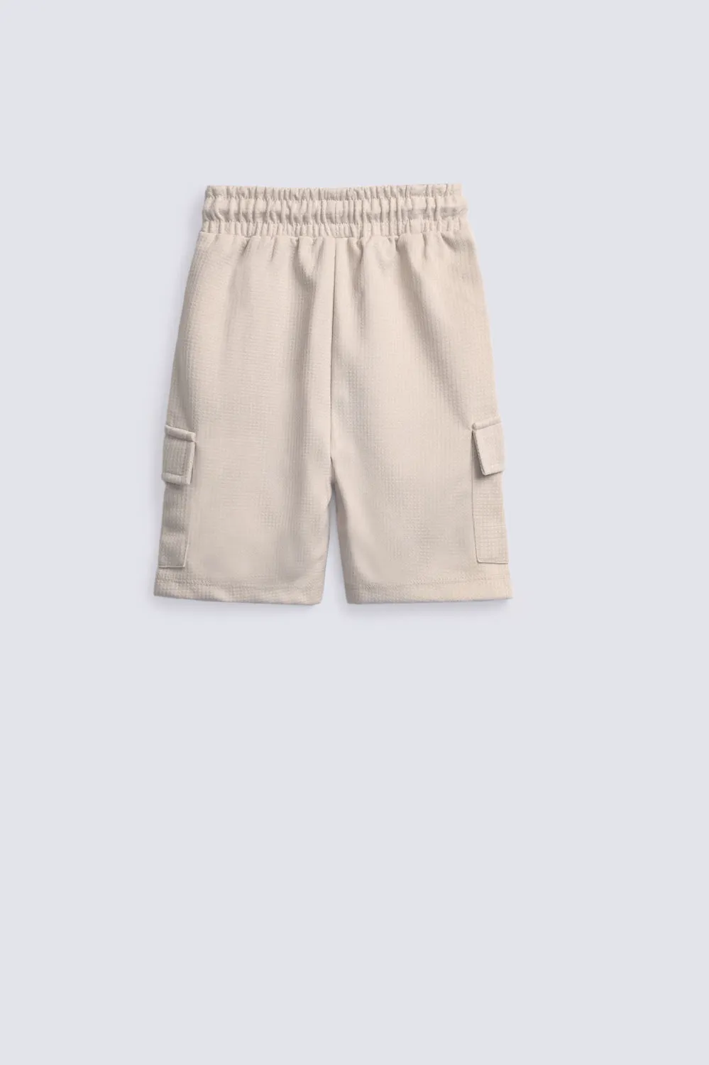 BOYS SPECIAL KNIT CARGO SHORTS