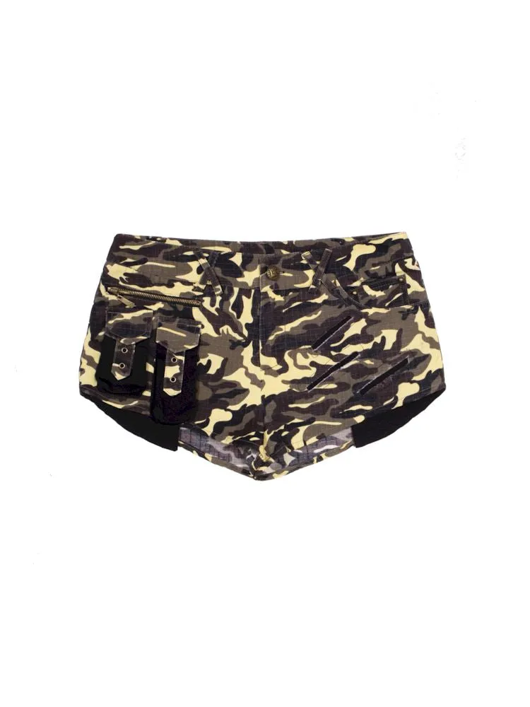 Camouflage Low Casual Shorts【s0000009485】