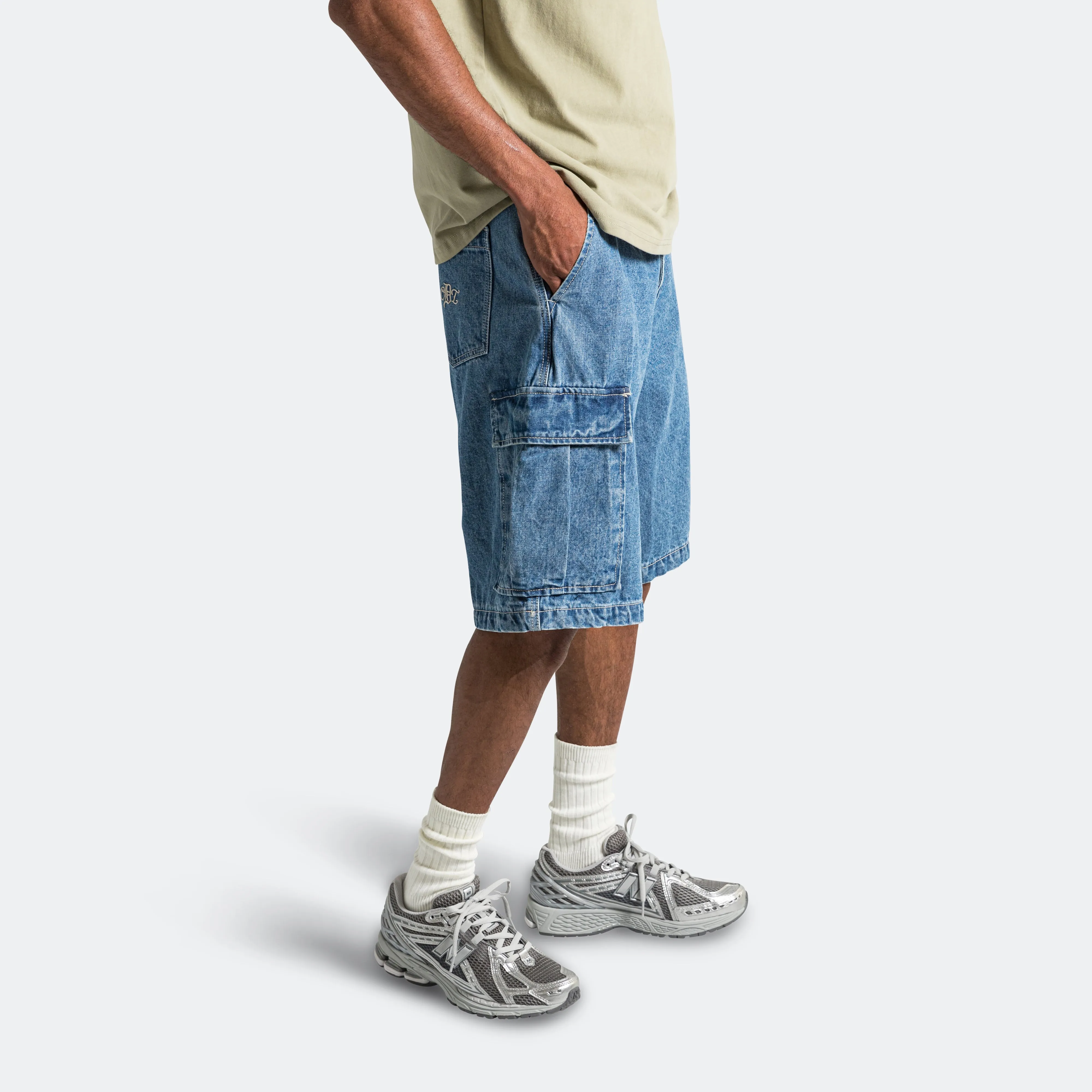 Cargo Jorts - Medium Wash