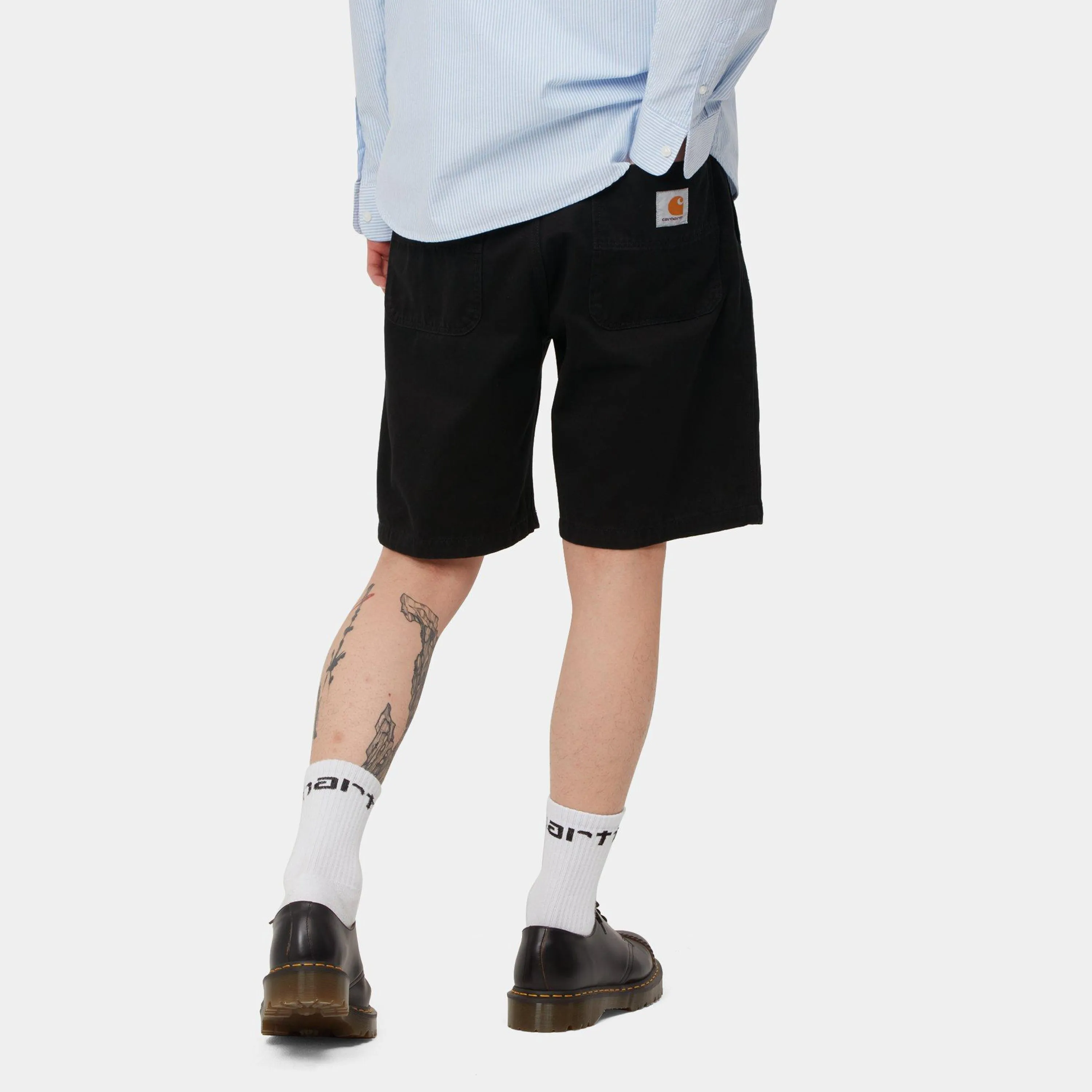 Carhartt Abbot Short Black Stone Washed