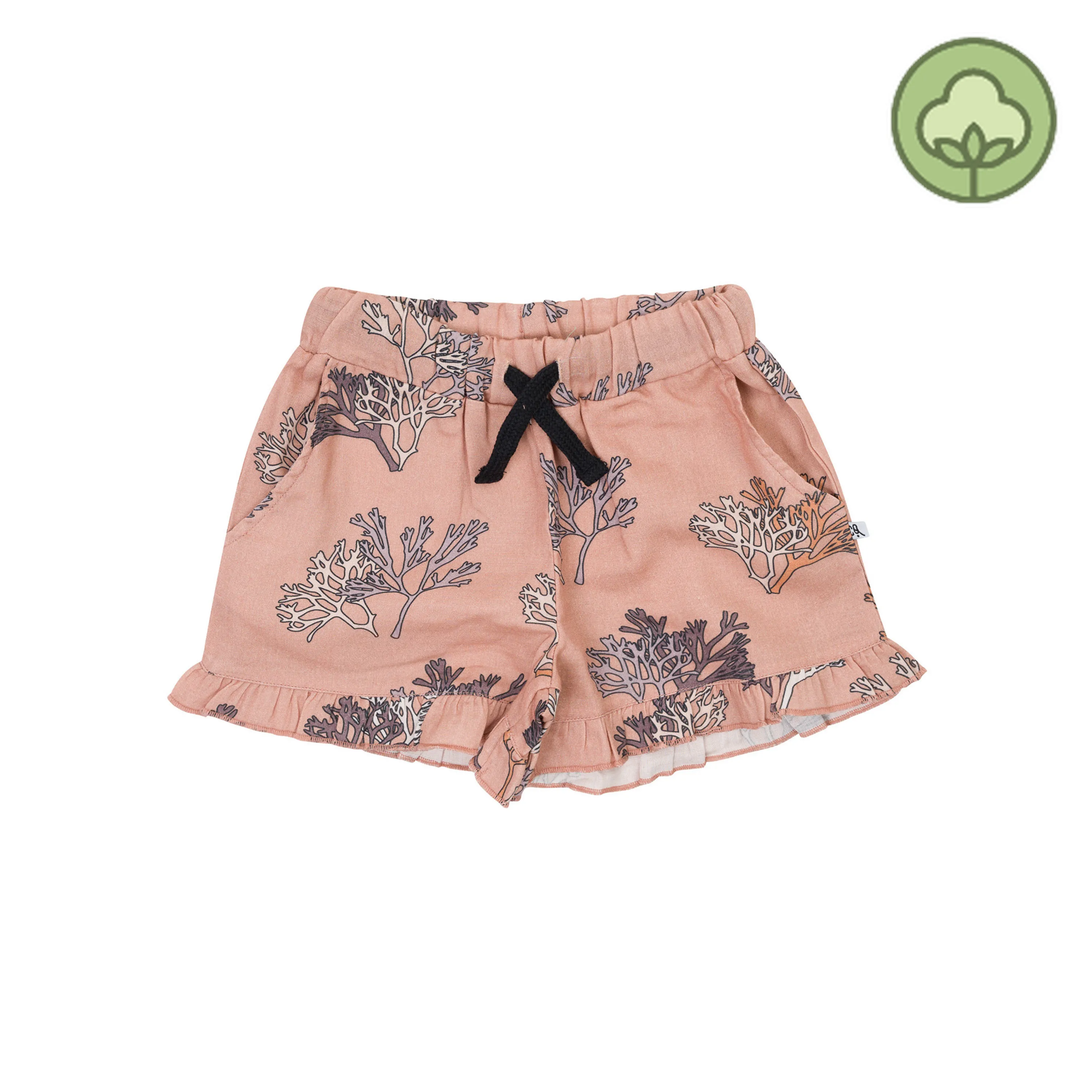 CARLIJNQ Pink coral - ruffled shorts