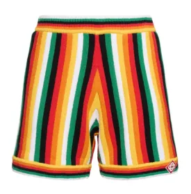 Casablanca Striped 'Toweling' Cotton Shorts