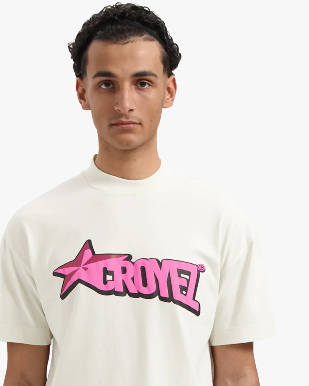 CROYEZ CELESTIAL T-SHIRT - OFF-WHITE/PINK