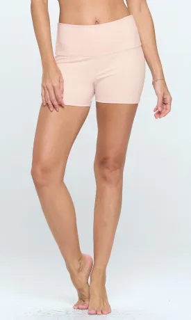 Emma - Peach - Booty Shorts 3" (High-Waist)