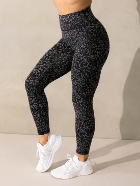 Empower High Waisted Leggings - Black Leopard