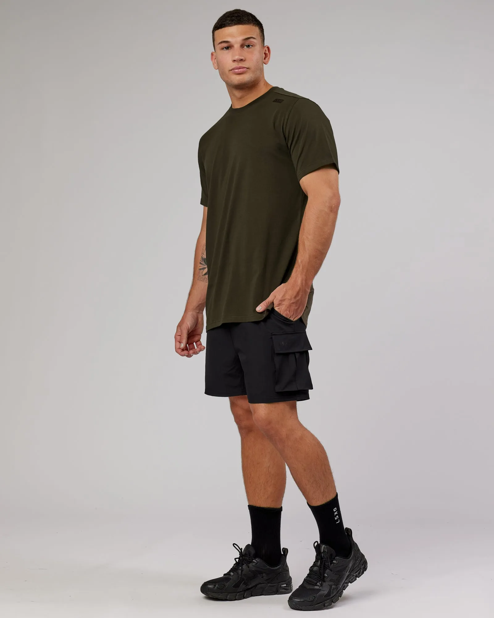 Energy Stretch Performance Cargo Shorts - Black