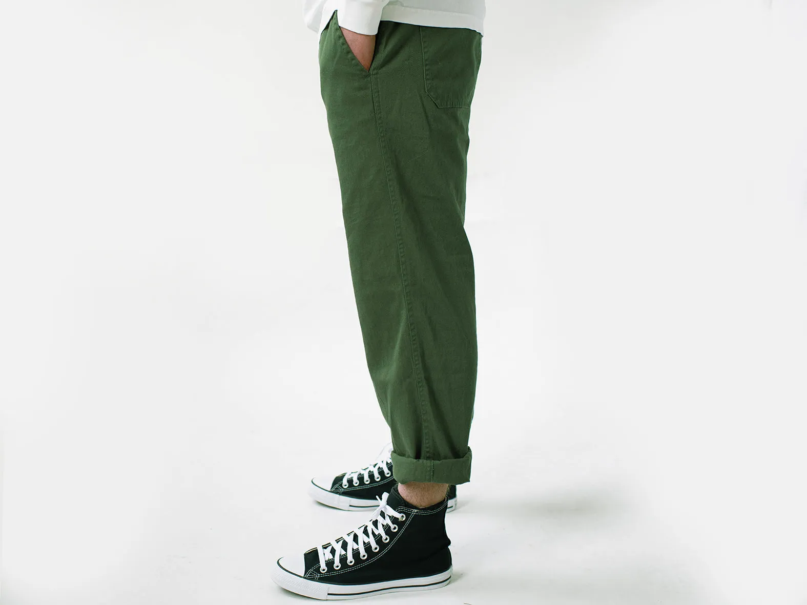 FIELD PANT. RELAXED. ARMY GREEN