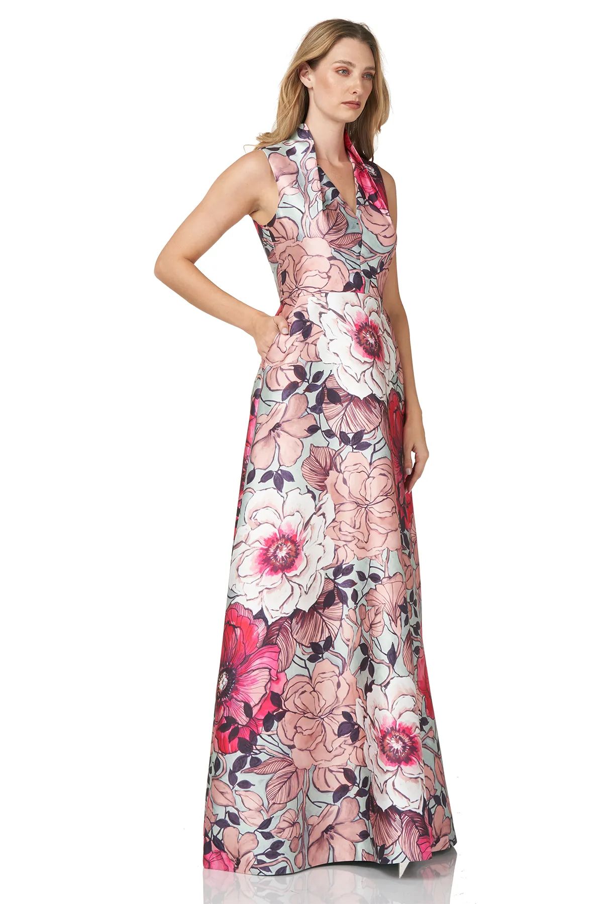 Floral Printed Gown