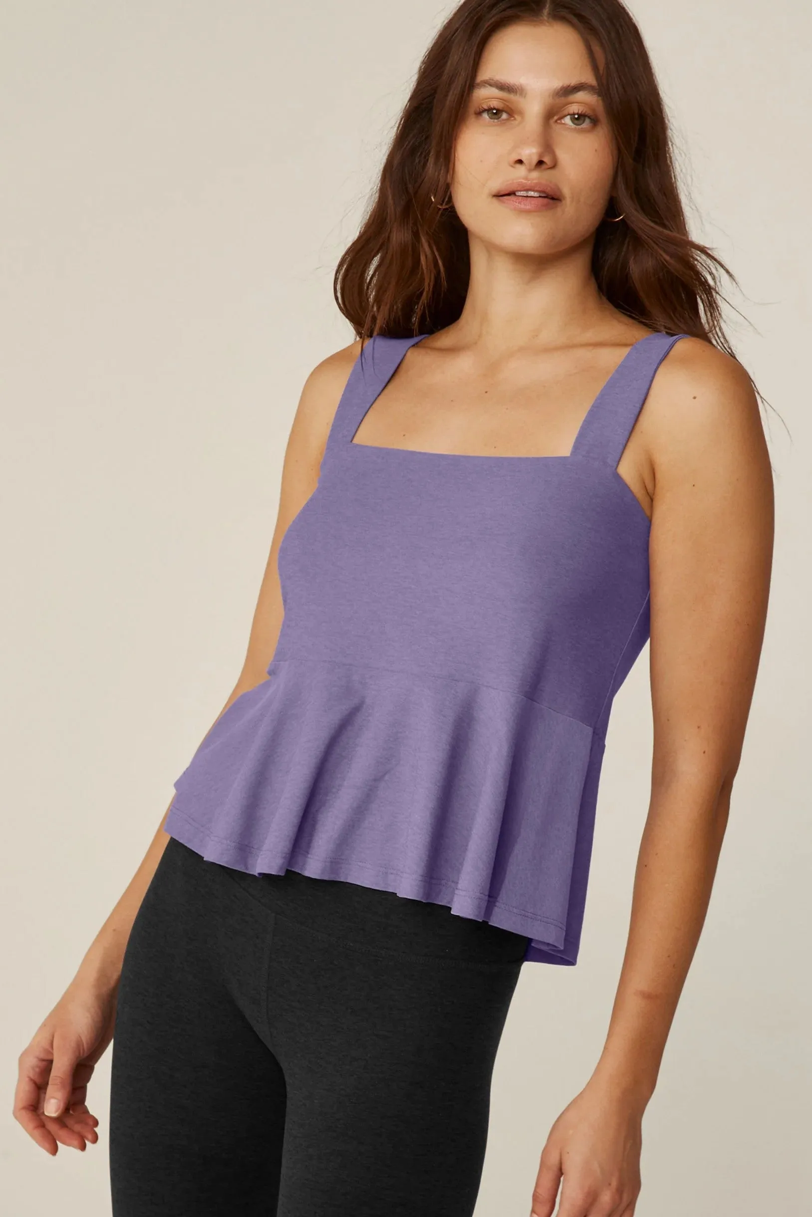 Flounce Tank - Indigo