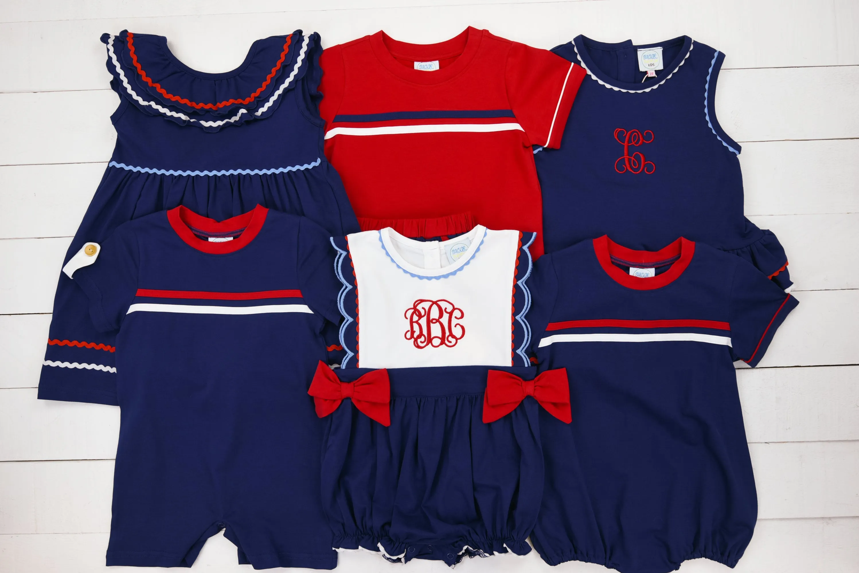 Girls Classic Patriotic Short Set