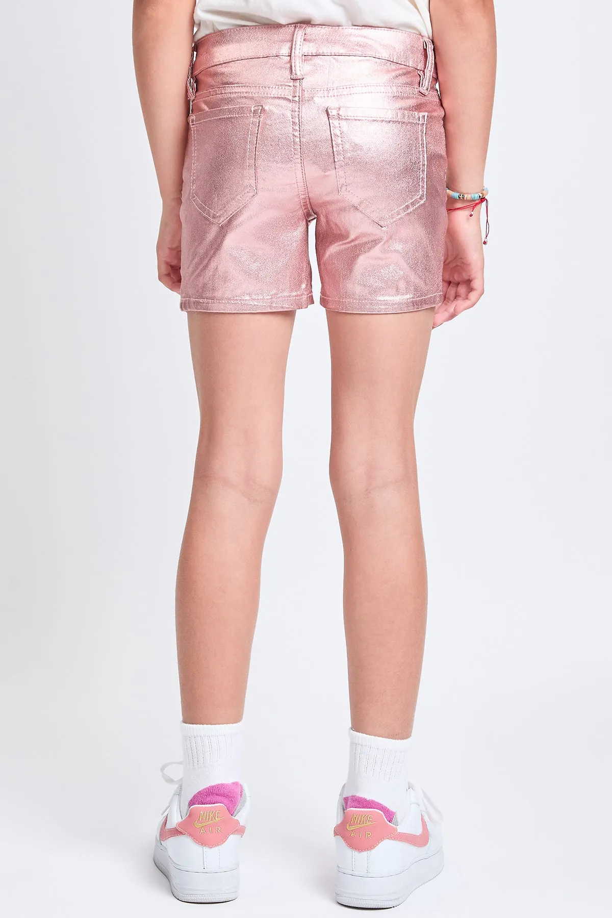 Girls Metallic Shorts