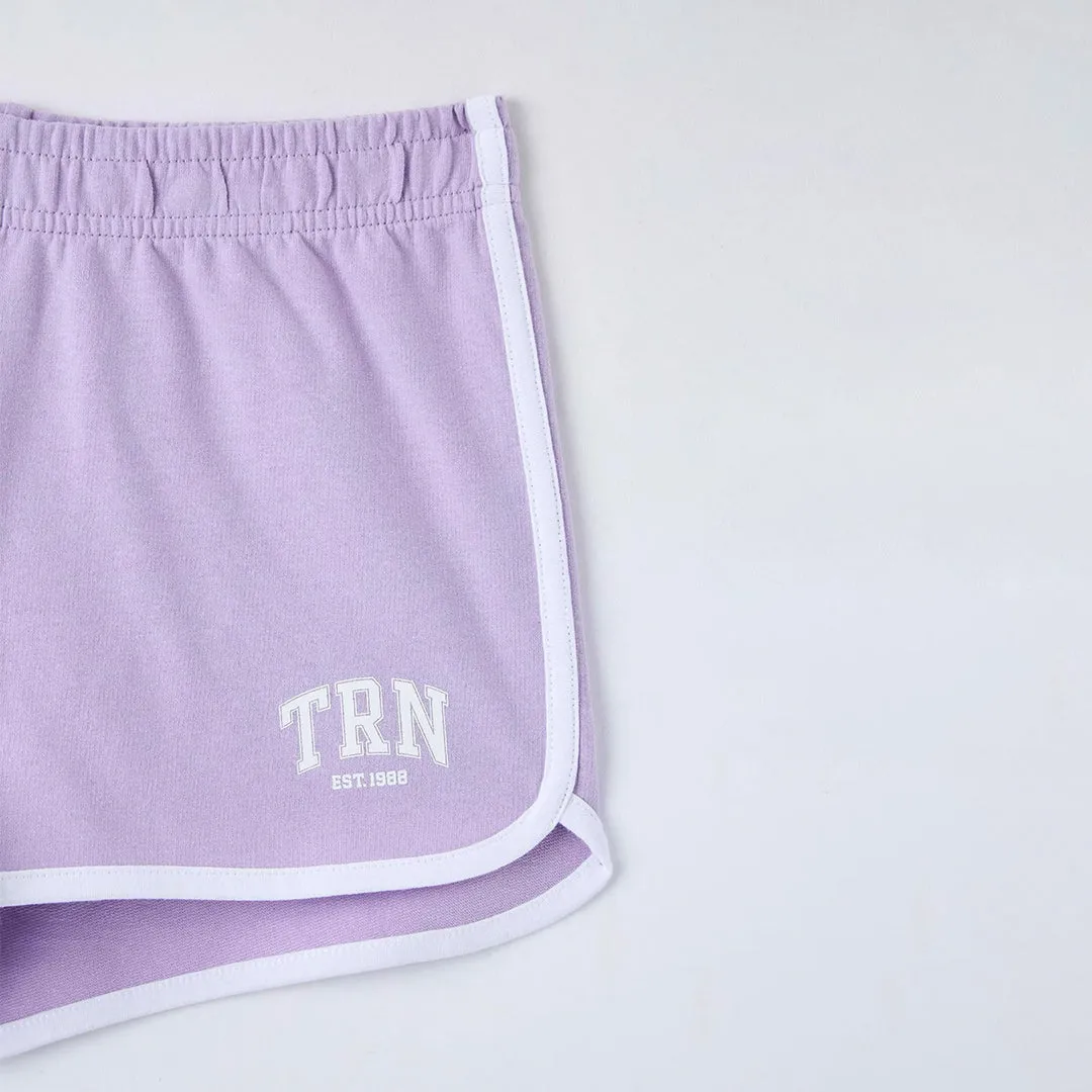 High Waist Fleece Shorts