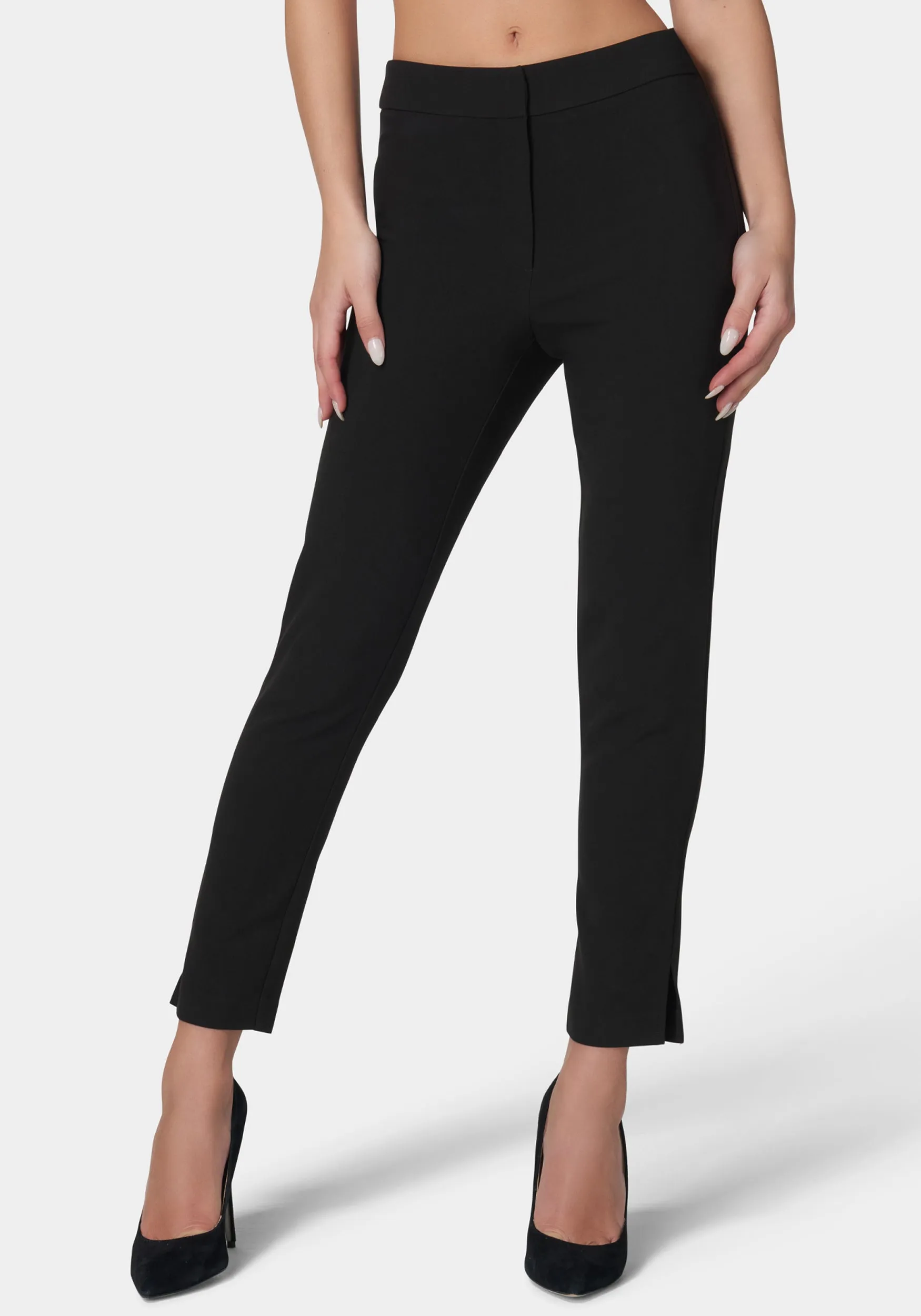 High Waist Slim Leg Pant