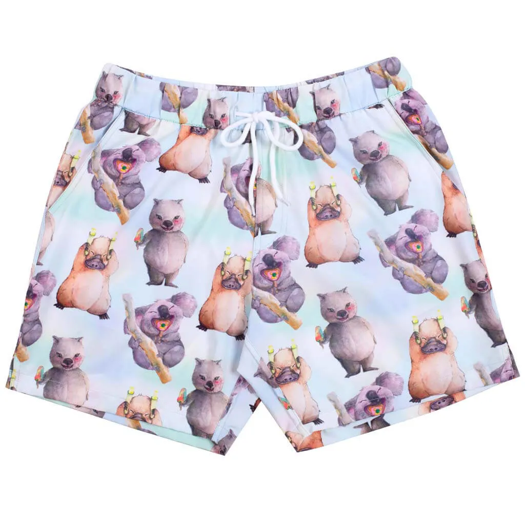 Ice Cream Animals Men's Boardshorts