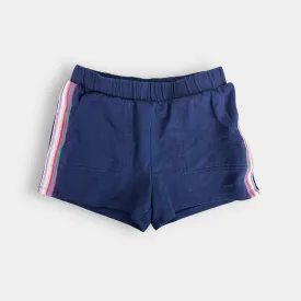 J. Crew Girls Navy Blue Rainbow Stripe Shorts Medium