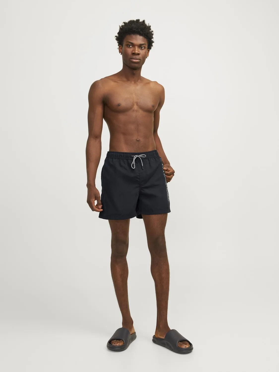 Jack & Jones Mens 'JPSTFIJI JJSWIM' Double Logo Swim Short