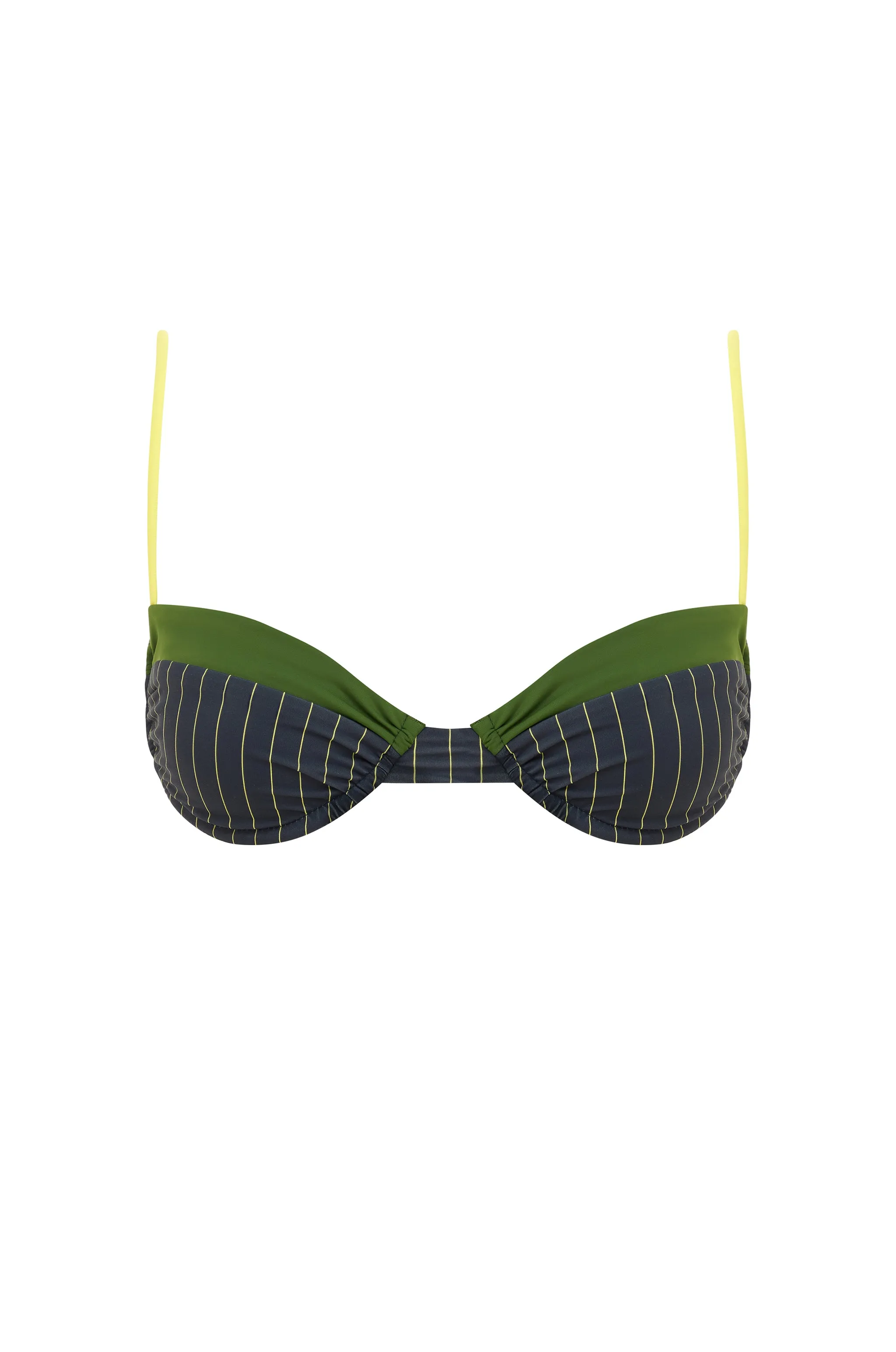 Jeanie Bikini Top | Pinstripe