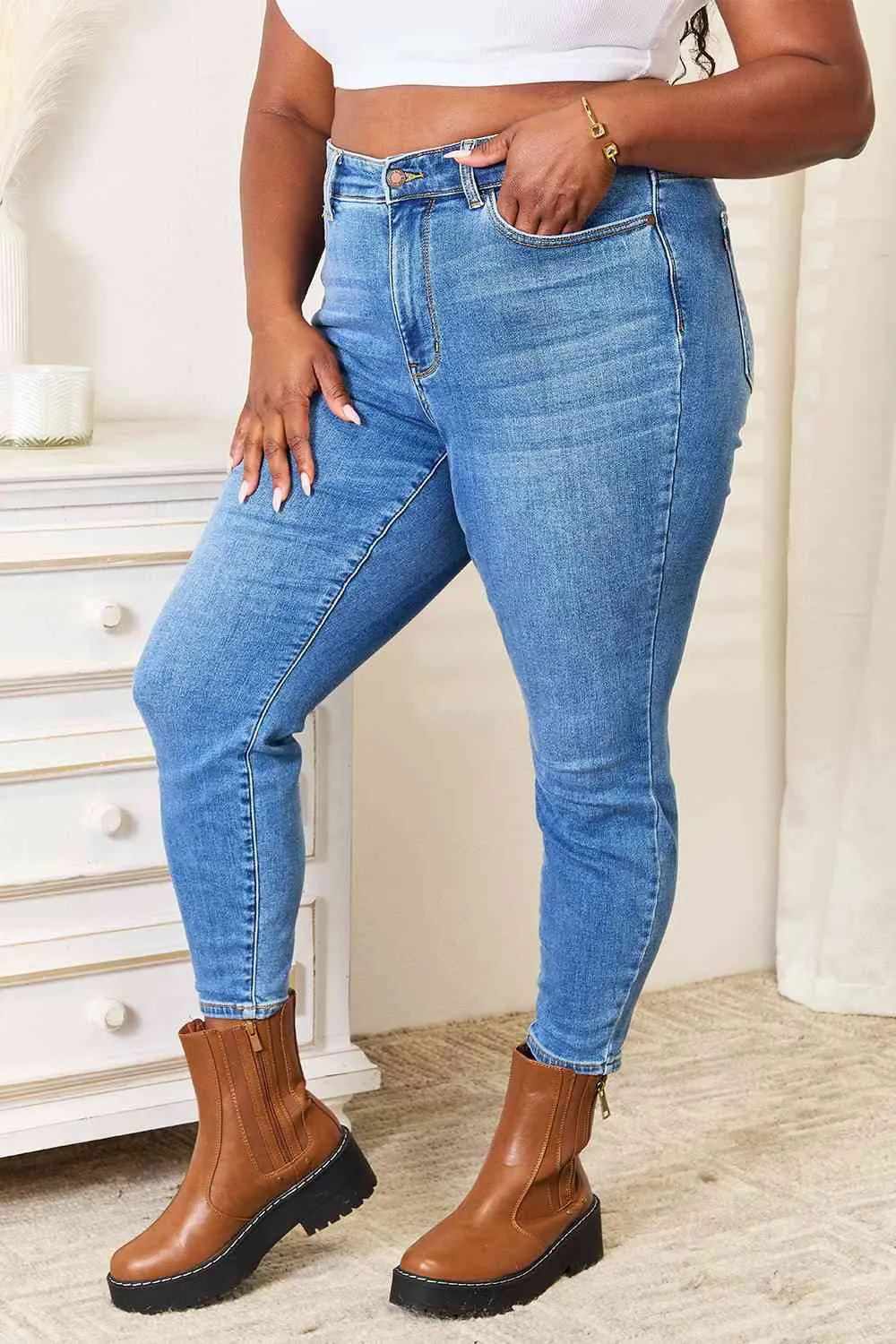 Judy Blue High Waist Classic Thermal Skinny