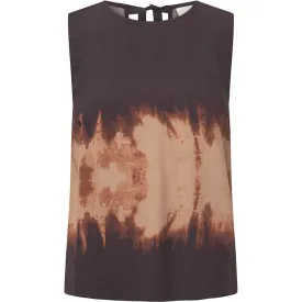 Kia top in the most beautiful print / 100204 - Brown Printed