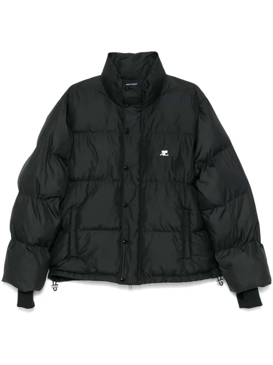 LOGO-EMBROIDERED PUFFER JACKET